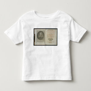 Title page and portrait frontispiece of the author toddler t-shirt