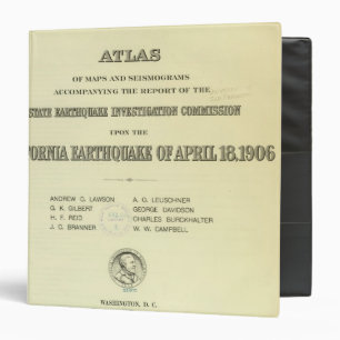Title Page Atlas California earthquake Binder