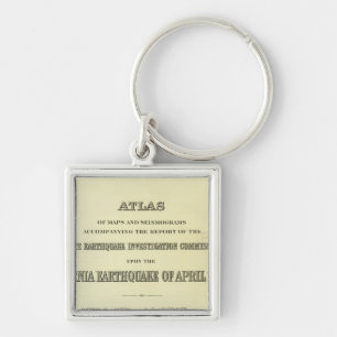 Title Page Atlas California earthquake Keychain