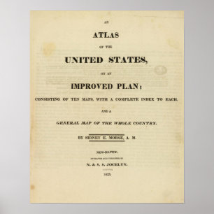 Title Page Atlas of the United States Poster