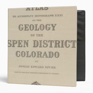 Title Page Atlas to the Geology Binder