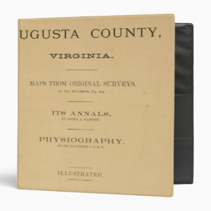 Title Page Augusta County, Virginia Binder