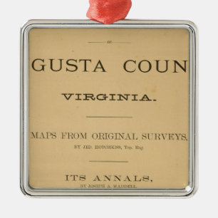 Title Page Augusta County, Virginia Metal Ornament