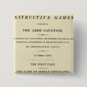 Title Page Complete course of geography 2 Inch Square Button