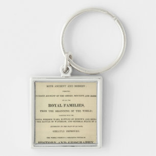 Title Page Complete Genealogical, Historical Keychain