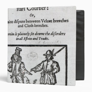 Title page for 'A Quip for an Upstart Courtier' Binder