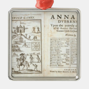 Title page for 'Annalia Dubrensia: Upon the Yeerel Metal Ornament
