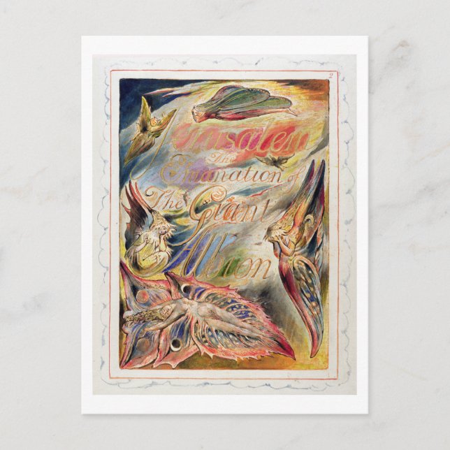 Title Page for 'Jerusalem: The Emanation of the Gi Postcard (Front)