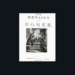 Title page for 'The Odyssey' by Homer Canvas Print<br><div class="desc">Title page for 'The Odyssey' by Homer,  engraved by Pierre Fourdrinier | by William Kent | Art Location: Private Collection | English Artist | Image Collection Number: XJF128037</div>