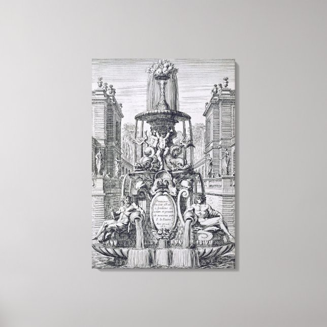 Title page from 'Fountain and Waterjets in the Ita Canvas Print (Front)