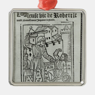 Title page from 'La Terrible et Merveille�' Metal Ornament