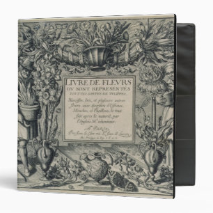Title page from 'Livre des Fleurs' by Jean Le Cler Binder