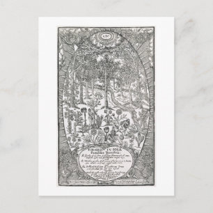 Title page from 'Paradisi Sole; Paradisus Terrestr Postcard