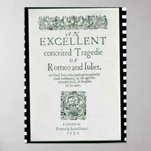 Title Page from 'Romeo and Juliet' Poster