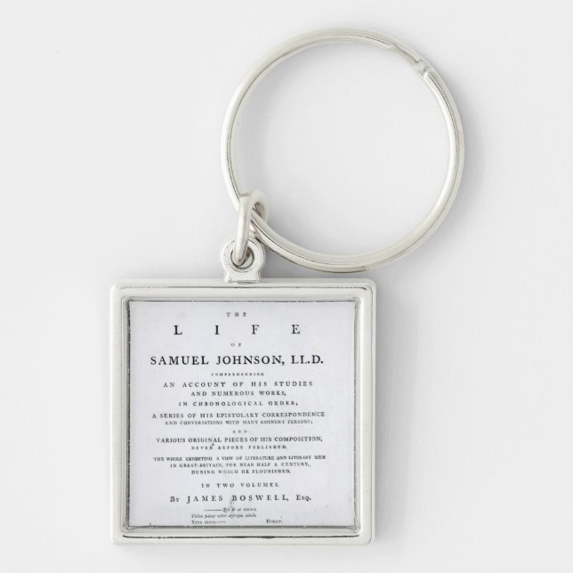 Title page, from 'The Life of Samuel Johnson' Keychain (Front)