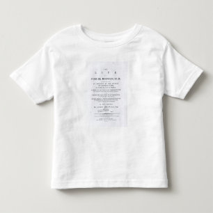 Title page, from 'The Life of Samuel Johnson' Toddler T-shirt