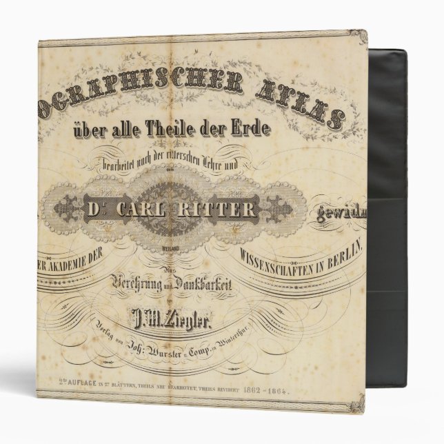 Title Page Geographischer Atlas Binder (Front/Inside)