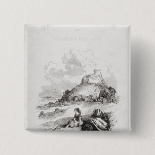 Title page illustration from 'David 2 Inch Square Button