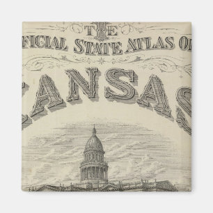 Title Page Kansas Official State Atlas Magnet