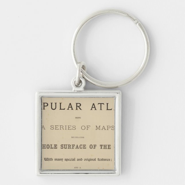 Title Page Letts's popular atlas Keychain (Front)