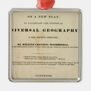 Title Page Modern atlas Metal Ornament