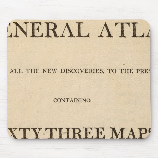 Title Page New, elegant general atlas Mouse Pad (Front)