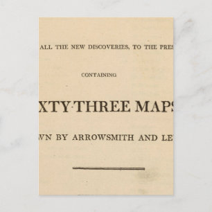 Title Page New, elegant general atlas Postcard