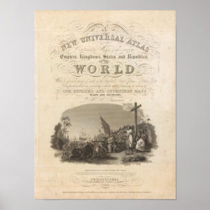 Title Page New Universal Atlas Poster