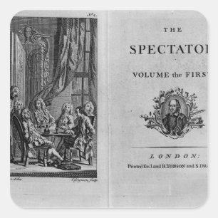 Title page of first volume of collected square sticker