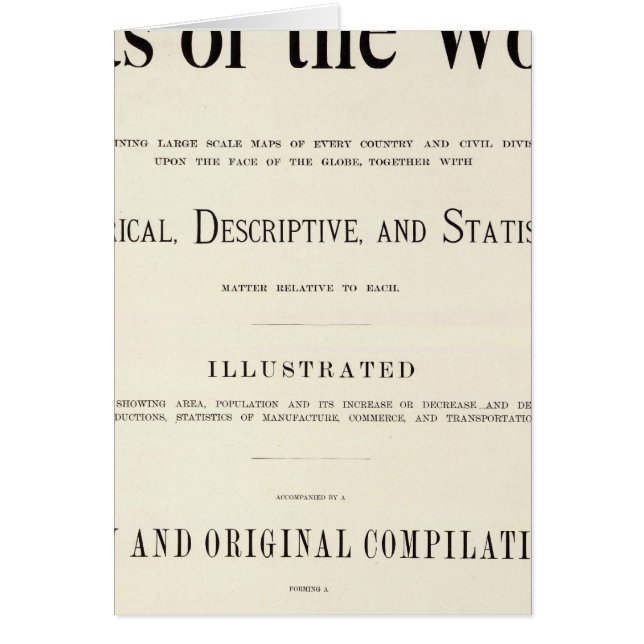 Title Page of Indexed Atlas (Front)