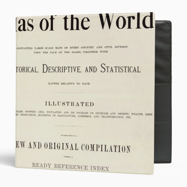 Title Page of Indexed Atlas Binder (Front/Inside)