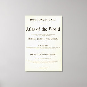 Title Page of Indexed Atlas Canvas Print