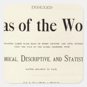 Title Page of Indexed Atlas Square Sticker