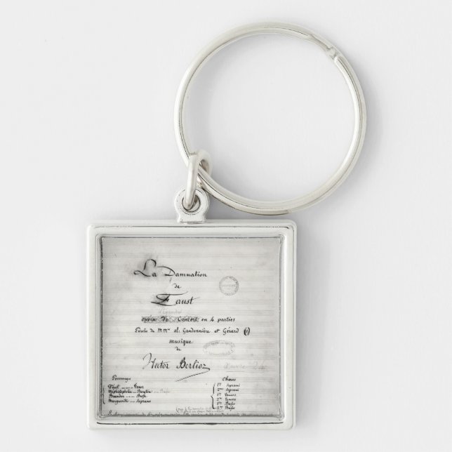 Title page of 'La Damnation de Faust' Keychain (Front)