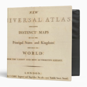 Title Page of New universal atlas Binder