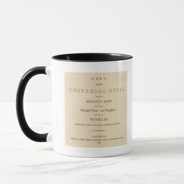 Title Page of New universal atlas Mug (Left)