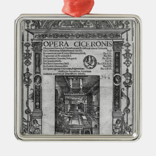 Title page of 'Opera Ciceronis', published 1520 Metal Ornament