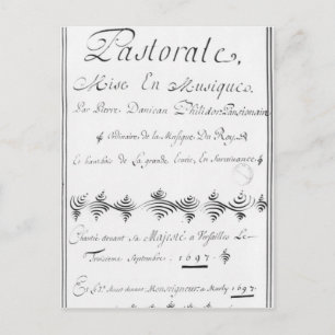 Title page of the 'Pastorale' Postcard