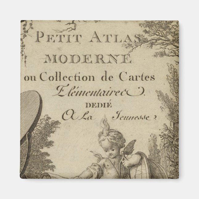 Title Page Small modern atlas Magnet (Front)