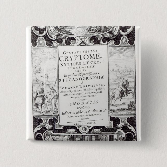 Title Page to Book 9 2 Inch Square Button (Front)