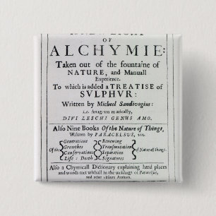 Title page to the English edition 2 Inch Square Button