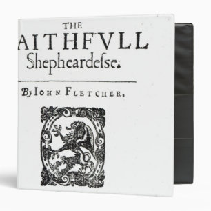 Title Page to 'The Faithfull Shepherdess' Binder