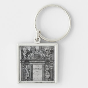 Title page to 'The Works of Benjamin Jonson' Keychain