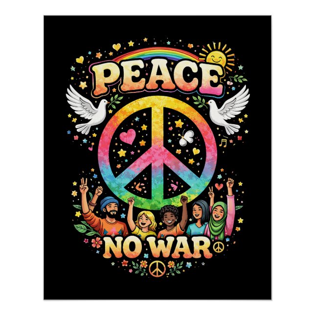 Title: Peace Over War Poster (Front)