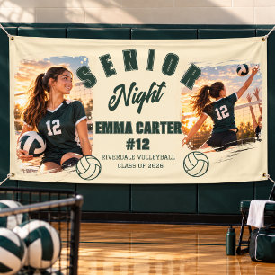 Title: Personalized Volleyball Senior Night Photo Banner