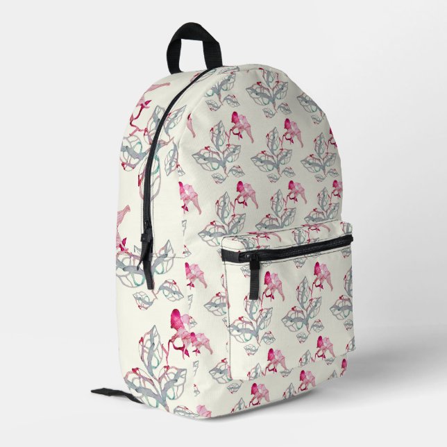 Title: Printed Backpack (Back Corner Left)