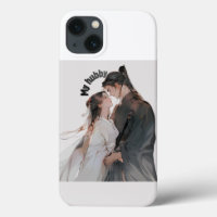 Title: Romantic Anime Couple iPhone 13 Case - Cute