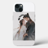 Title: Romantic Anime Couple iPhone 13 Case - Cute