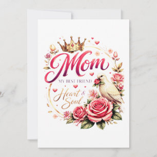 🌸 Title (SEO + Trending) Mom Crown Rose Design – Invitation