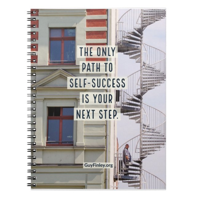 Title: Spiral Notebook "Path to Self-Success" 6.5" (Front)